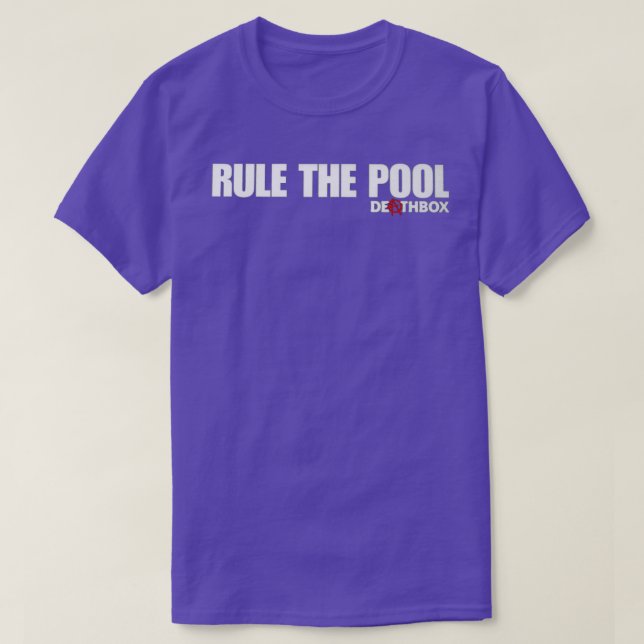 T-shirt Rule The Pool deathbox skateboard design (Design devant)