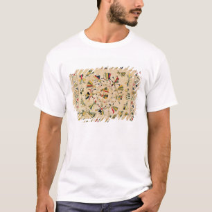 T-shirt Rumal : couverture carrée de broderie montrant le