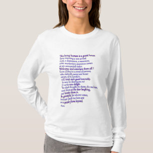 T-shirt Rumi : l'être humain est une maison de hôtes