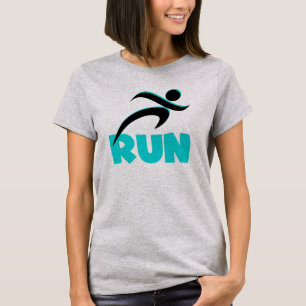 T-shirt RUN Aqua