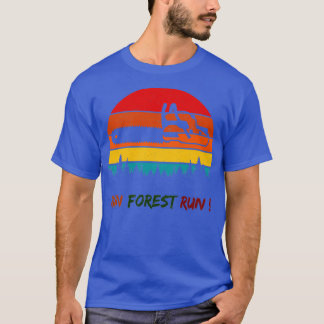 T-shirt Run Forest Run Funny Cadeau Pour Lumberjacks Class
