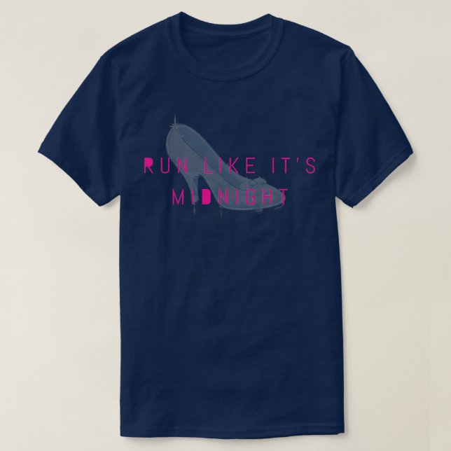 T-shirt Run Like Its Midnight Princess Athletic Runner  (Design devant)