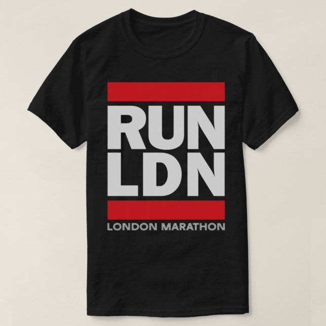 T-shirt RUN LND - Le Marathon de Londres (Design devant)