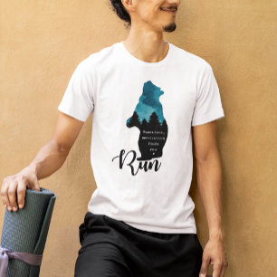 T-shirt Run Motivation Trouve Vous Drôle Ours Graphique
