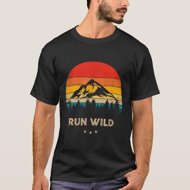 T-shirt Run Wild Trails - Funny Trail (Devant)