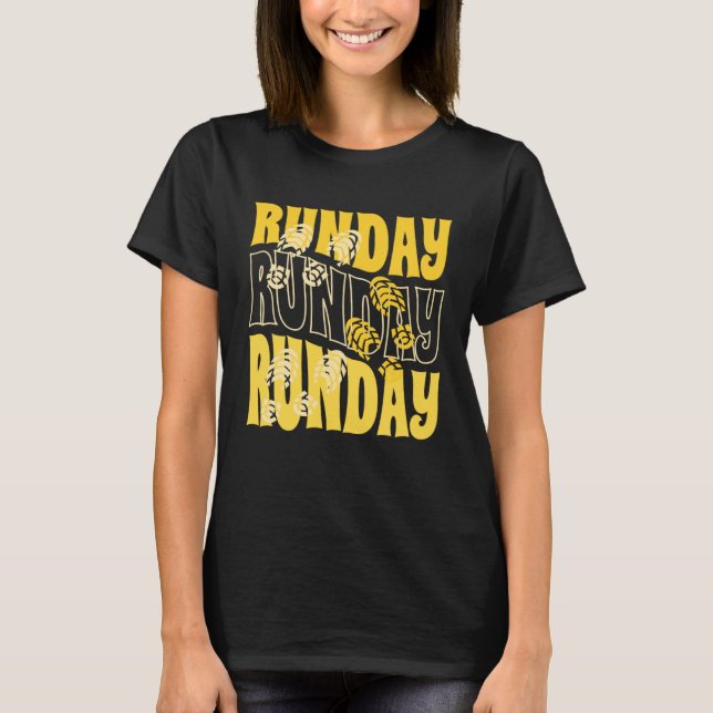T-shirt Runday Running  Sport Runner Exercise Workout Hike (Devant)