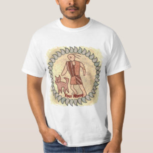 T-shirt Rune de personne féline tribale