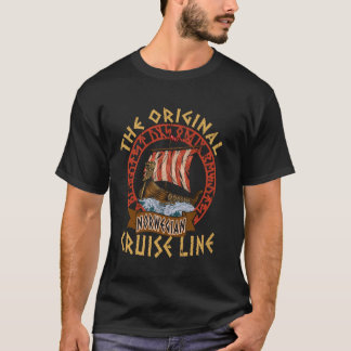 T-shirt Runes de bateau Viking - Ligne de croisière nordiq