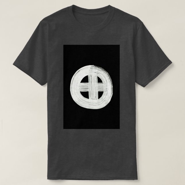 T-shirt Runes Symboles Système Solaire 0004 Terre Inverted (Design devant)