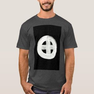 T-shirt Runes Symboles Système Solaire 0004 Terre Inverted