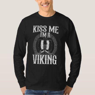 T-shirt runes vikings et bateau viking de la mythologie no