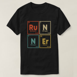 T-shirt Runner Table Périodique Marathon Runners Science