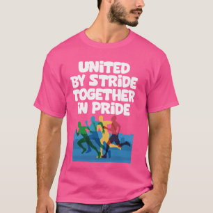 T-shirt Runner United By Strid Together in Pride LGBTQ Fi