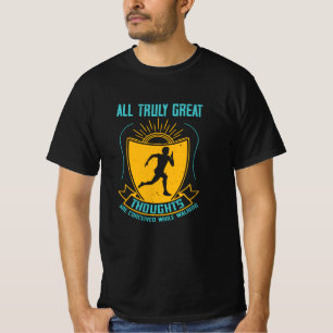 T-shirt Running - De grandes pensées sont conçues