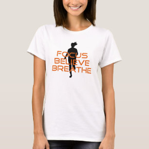 T-shirt Running Orange Focus