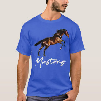 T-shirt Running Wild Mustang Horse breed Equestrian Lover 