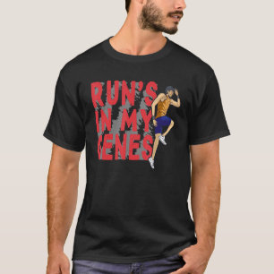 T-shirt Runu2019s Dans Mon Marathon De Gènes Et En Course