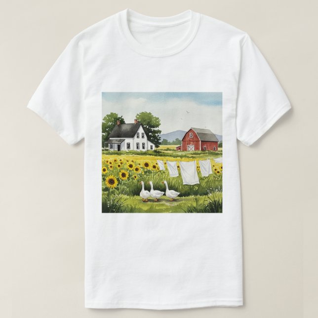 T-shirt Rural landscape (Design devant)