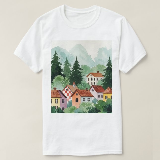 T-shirt Rural landscape (Design devant)