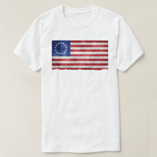 T-shirt Rush Betsy Ross vintage 1776 dieu bless america