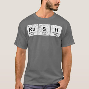 T-shirt Rush Fundy éléments de table périodique chimie