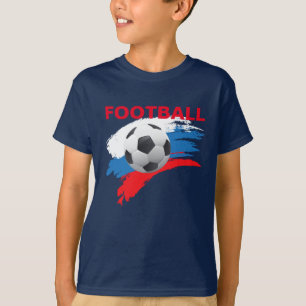 T-shirt russe de football garçon
