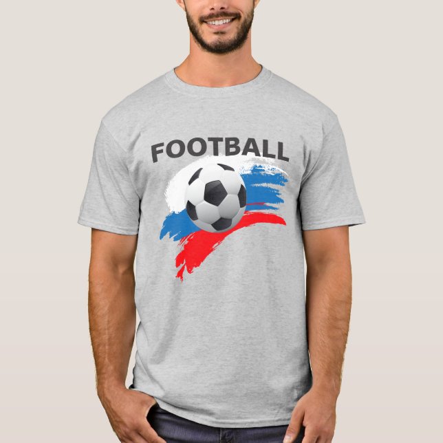 T-shirt russe masculin de football (Devant)