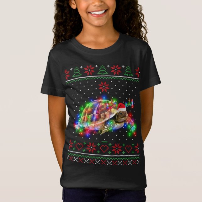 T-Shirt Russian Tortoise Animal Ugly Sweater (Devant)