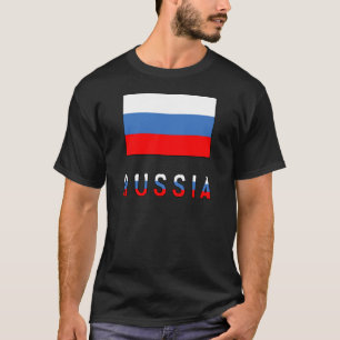 T-shirt Russie et drapeau russe