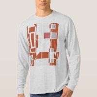 Rust Grey Dusty Rose Géométrique MCM Look Abstrait