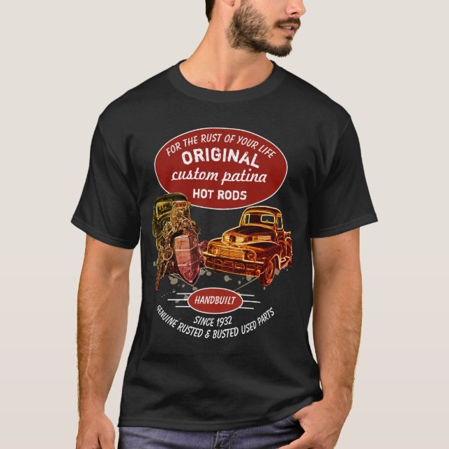 T-shirt Rust Original De Votre Vie Rod Rat Rodder (Devant)
