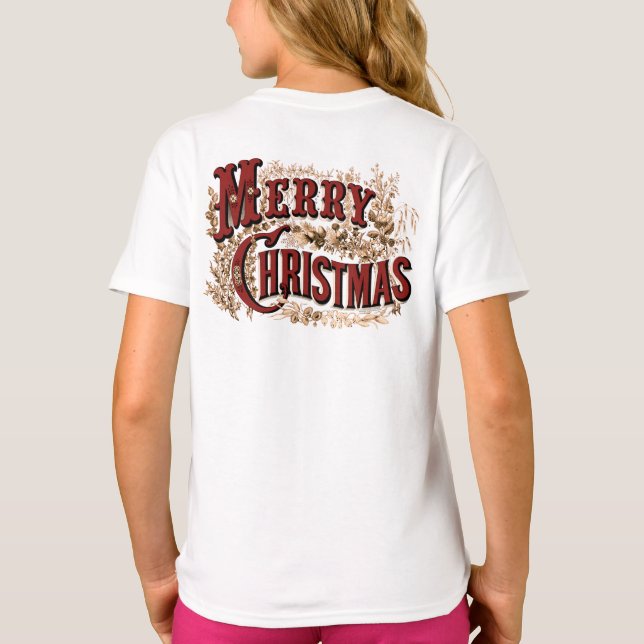 T-shirt Rustic Merry Christmas  (Dos)