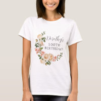 Rustique blanc ivoire floral 100e anniversaire Cad