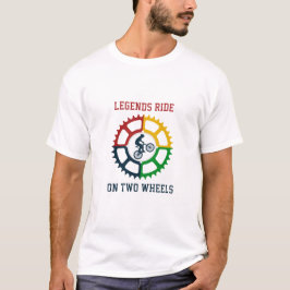 T-shirt Rustique Vintage Cycling Graphic