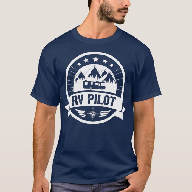 T-shirt RV Pilot Funny Motorhome RV Travel for Men (Devant)