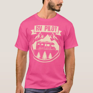 T-shirt Rv Pilot I Camping Motorhome I Camping Vacances
