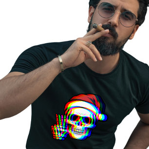 T-shirt RVB psychologique illusional Trippy Père Noël Noël