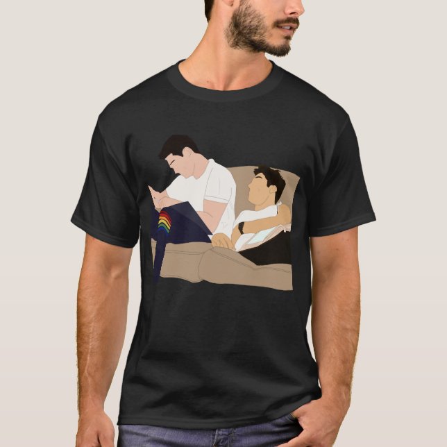T-shirt rwrb - rouge blanc et bleu royal - nick et taylor (Devant)