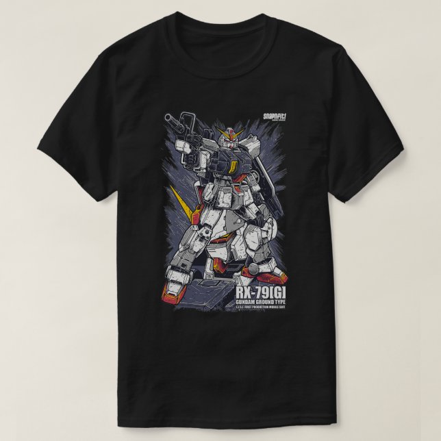 T-shirt RX 79 G Gundam (Design devant)