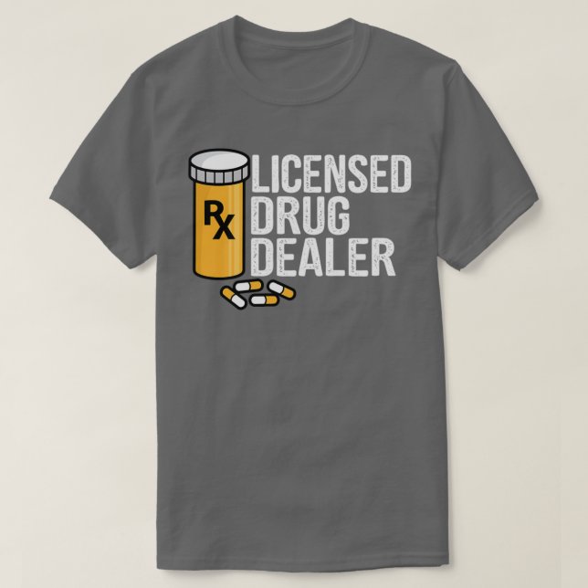 T-shirt Rx Concessionnaire Drôle Drôle Pharmaciens Drogue  (Design devant)