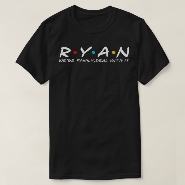 T-shirt Ryan Family Ryan Nom de famille Ryan Nom de famill (Design devant)