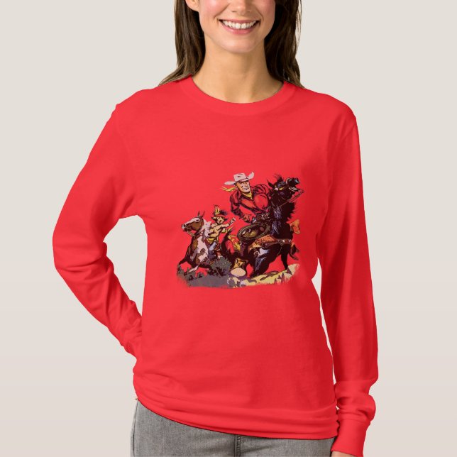 T-shirt Ryder rouge vintage (Devant)