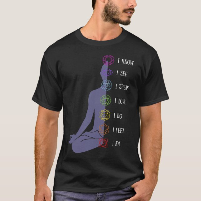 T-shirt S2 Chakra Chakras Méditation méditée (37) (Devant)