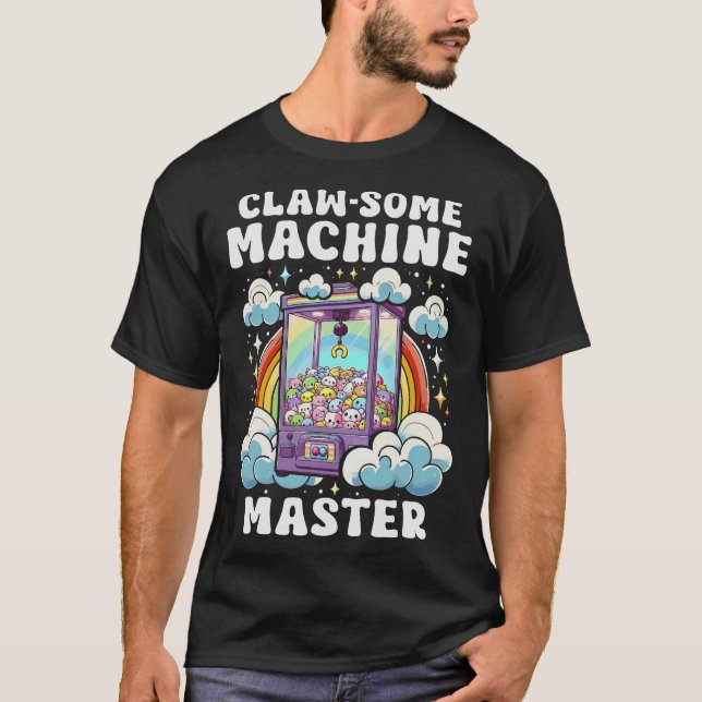 T-shirt S2 Machine à grue grue Arcade Plush Grabber (50) (Devant)