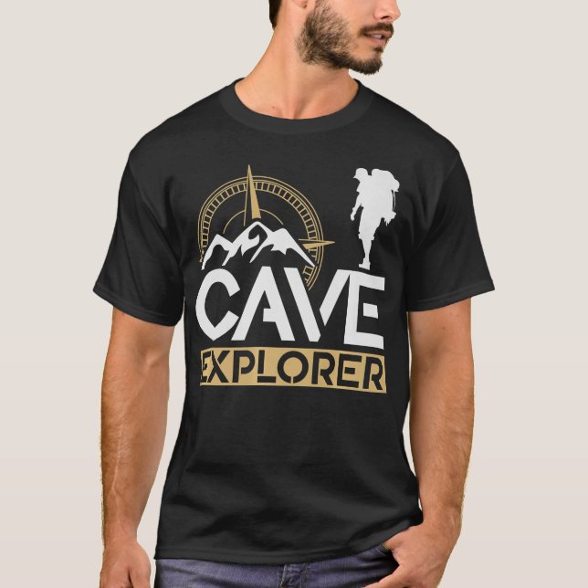 T-shirt S2 Spelunking Caver Spelunking Speleology (222) (Devant)