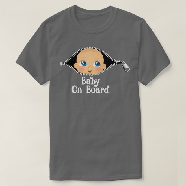 T-shirt s Bébé de grossesse à bord futures mamans 892 (Design devant)