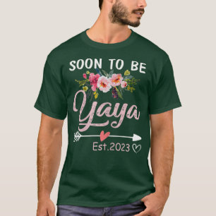 T-shirt S Bientôt être Yaya 2023 Fête des Mères Première F
