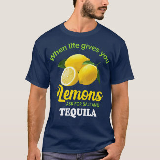 T-shirt S Demander Du Sel Tequila Du Citron Drôle