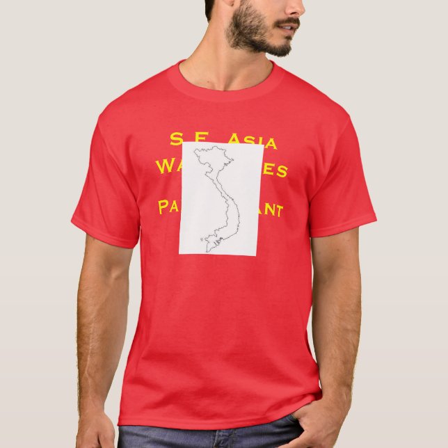 T-shirt S.E. Participant de jeux de guerre de l'Asie (Devant)
