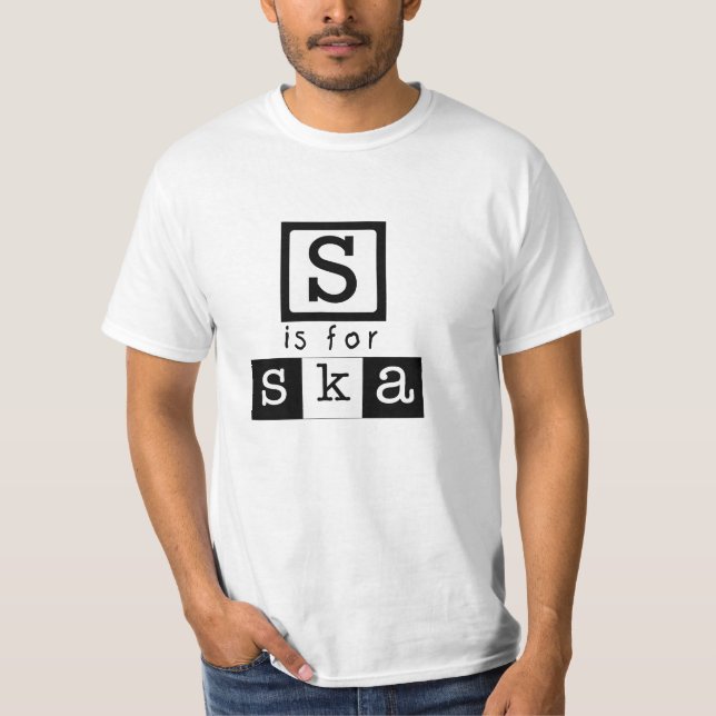 T-shirt S est pour Ska (Devant)